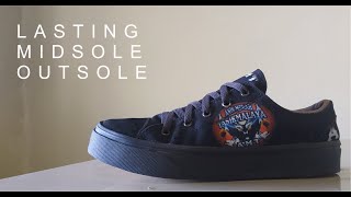 D.i.y Sneakers Project Printed Fabric Sneaker Lasting, Midsole Outsole