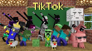 Monster School : TIKTOK DANCE - Funny Minecraft Animation