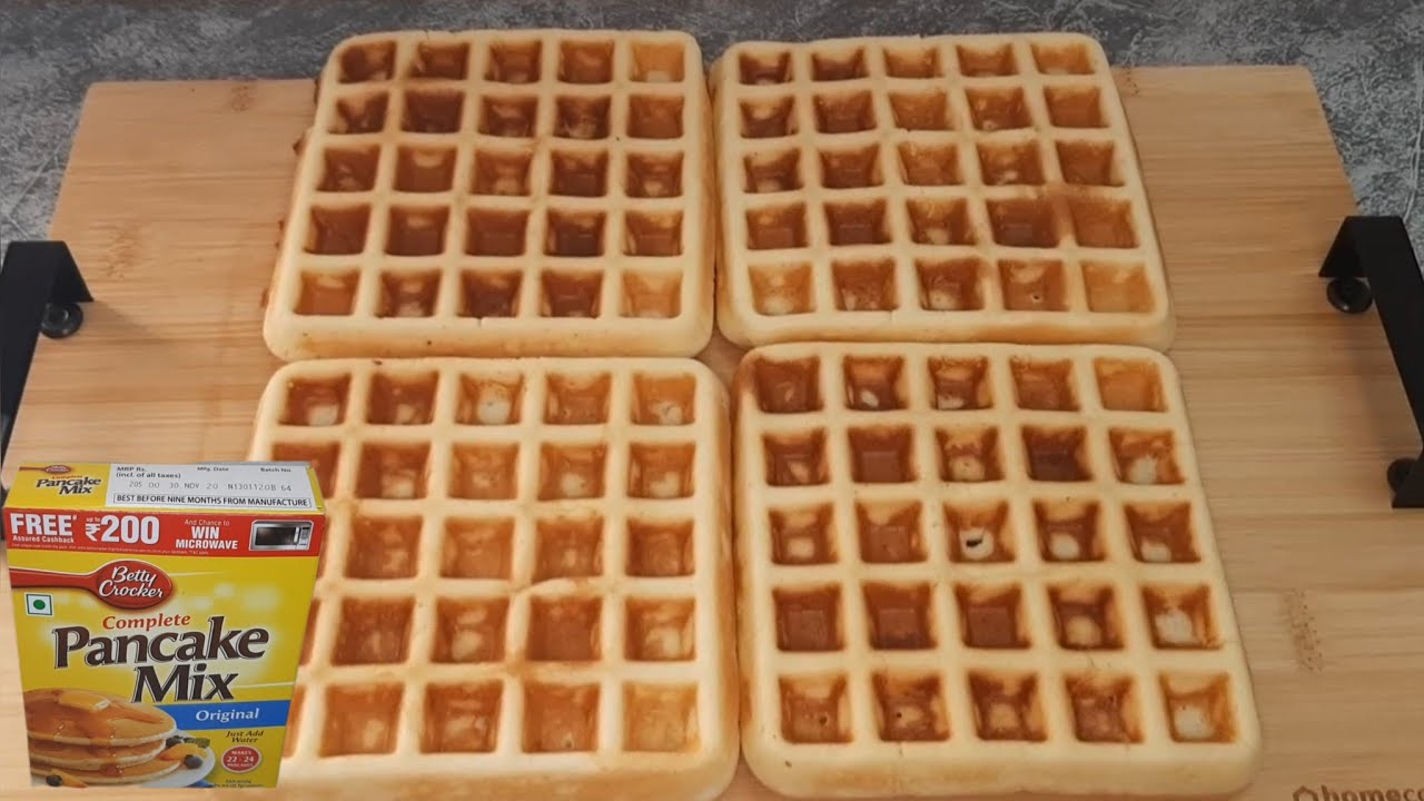 Waffle prepared from Pancake mix Betty Crockers Recipe 207 YouTube