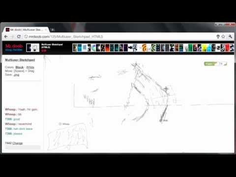 HTML 5 Sketchpad turns you and a 1000 others into realtime Da Vincis! »
