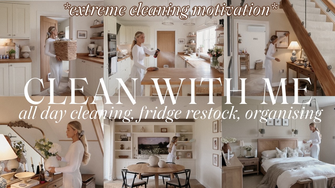 *REALISTIC* CLEAN WITH ME | Extreme ALL DAY Deep Cleaning Motivation ...