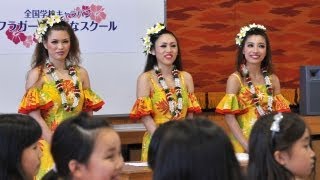 福島からフラガール「出前授業」