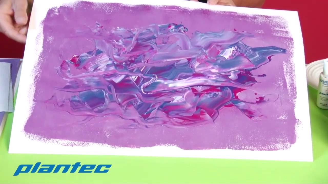 saltar mármol Cortés Acrilico sobre papel - YouTube