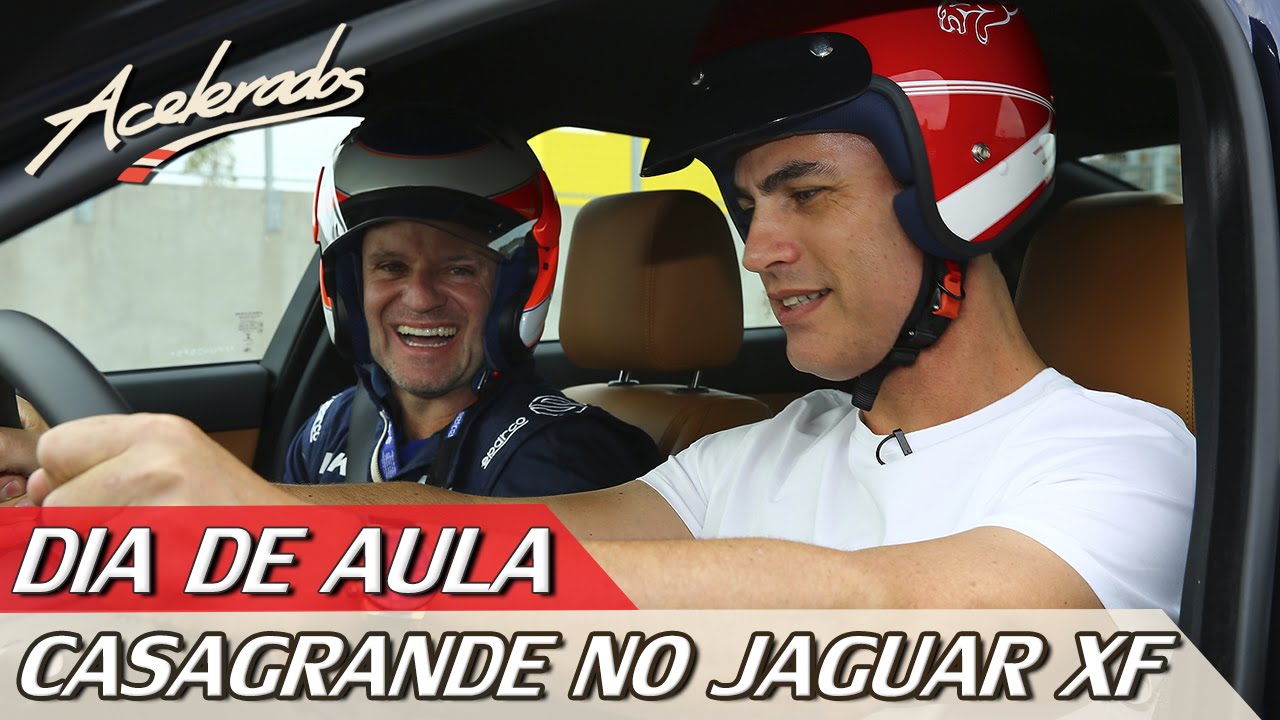 RUBENS BARRICHELLO ENSINA CARLOS CASAGRANDE NO JAGUAR XF - DIA DE AULA #4 | ACELERADOS