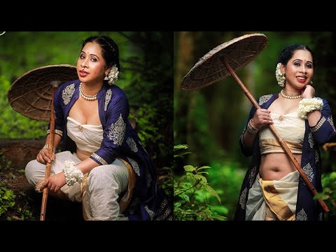 MODEL GWORI SIJI MATHEWS ONAM PHOTOSHOOT - YouTube