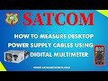 How to measure Desktop computers power supply cable outputs using a Digital Multimeter