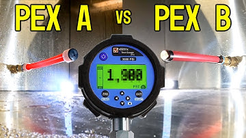 Wat is beter, PEX A of PEX B? | Druktest