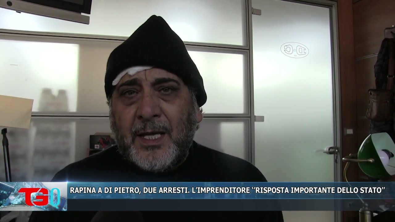 RAPINA A DI PIETRO, DUE ARRESTI  L’IMPRENDITORE ‘’RISPOSTA IMPORTANTE DELLO STATO’’