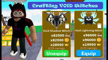 Crafting VOID Shadow Witch and VOID Lightning Witch | Saber Simulator