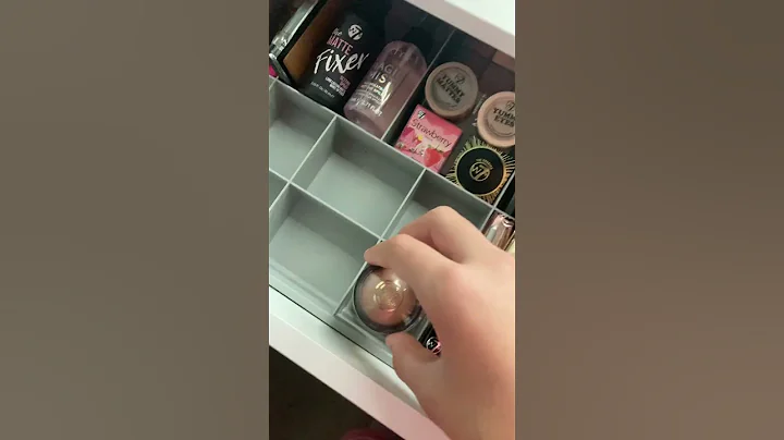 🤍🌺organise my makeup draw with me 🌺🤍ASMR🤍🌺 #asmr #makeup#organize