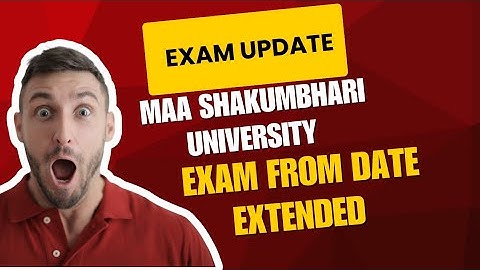 MSU Exam Form Date Extend | MSU Exam Form Update | MSU odd Sem Exam Form 