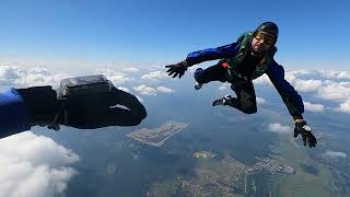 Прыжок с парашютом AFF - 6 уровень. Аэродром г. Киржач
