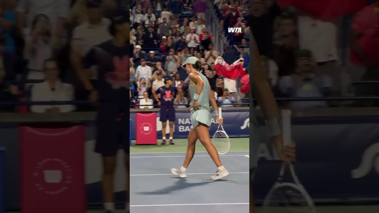 OUR FIRST FINALIST! 😤 #WTA #IgaSwiatek #Tennis #NBO26