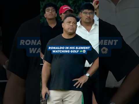 Ronaldo In His Element Watching Golf🇧🇷 ⚽