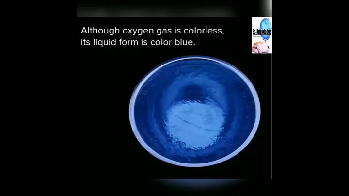 Liquid Oxygen appear as Blue Colour