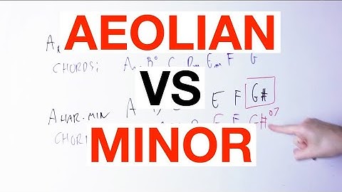 AEOLIAN VS NATURAL MINOR: Are They The Same? [Spoiler: Nope]