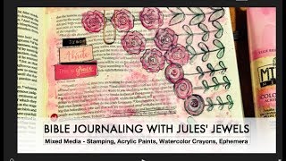 Jules Jewels Bible Journaling Grow
Bible Journaling Process of 2 Pet. 3:18 with Acrylics, Stamping, and Watercolor Crayons
Instagram @jules.kaye
- https://creativeretreatkits.com/collections/shop
- https://www.etsy.com/shop/ByTheWell4God?search_query=neocolor+crayons
- https://www.walmart.com/ip/FolkArt-Mixed-Media-Color-Spray-Acrylic-Paint-2-oz-7-Color-Choices/52675575?wmlspartner=wlpa&selectedSellerId=11040&adid=22222222227040864214&wmlspartner=wmtlabs&wl0=&wl1=g&wl2=c&wl3=145380199129&wl4=pla-260651716709&wl5=9012371&wl6=&wl7=&wl8=&wl9=pla&wl10=117071791&wl11=online&wl12=52675575&wl13=&veh=sem Jules Jewels Bible Journaling Grow