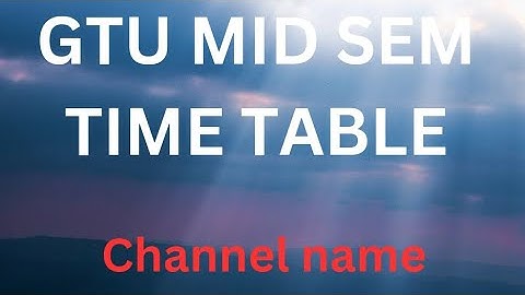 1ST SEM STUDENTS MID EXAM DATE ANNOUNCED ??  10 DESEMBER ?? breking news