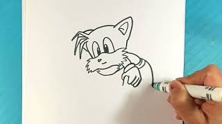 How To Draw Sonic And Tails - Flying Together