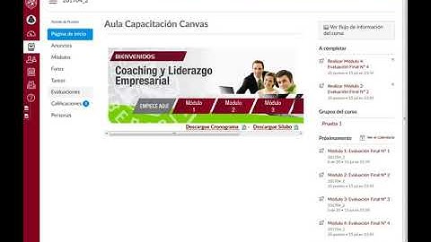 Rendir exámenes en Canvas