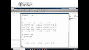 Vectores simbólicos en Matlab | 8/10 | UPV
