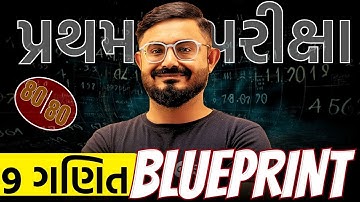 Std 9 Maths Blueprint 2025 📘 | Dhoran 9 Ganit Paper Style | Meghani Sir | Pratham Pariksha IMP