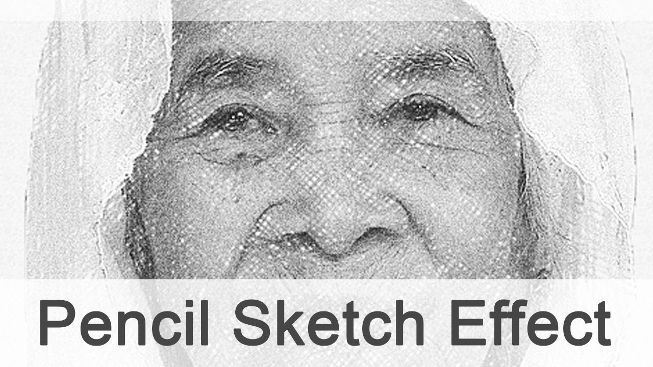 Photoshop Pencil Sketch Effect - YouTube