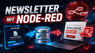 Node-RED Newsletter erstellen: CSV importieren & E-Mails automatisch versenden