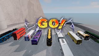 Bus Race BeamNG.drive Which bus will go the furthest?