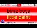 07 Adjectives 4 Türkçe - İngilizce Kelimeler / Turkish - English Words Acemi İngiliz