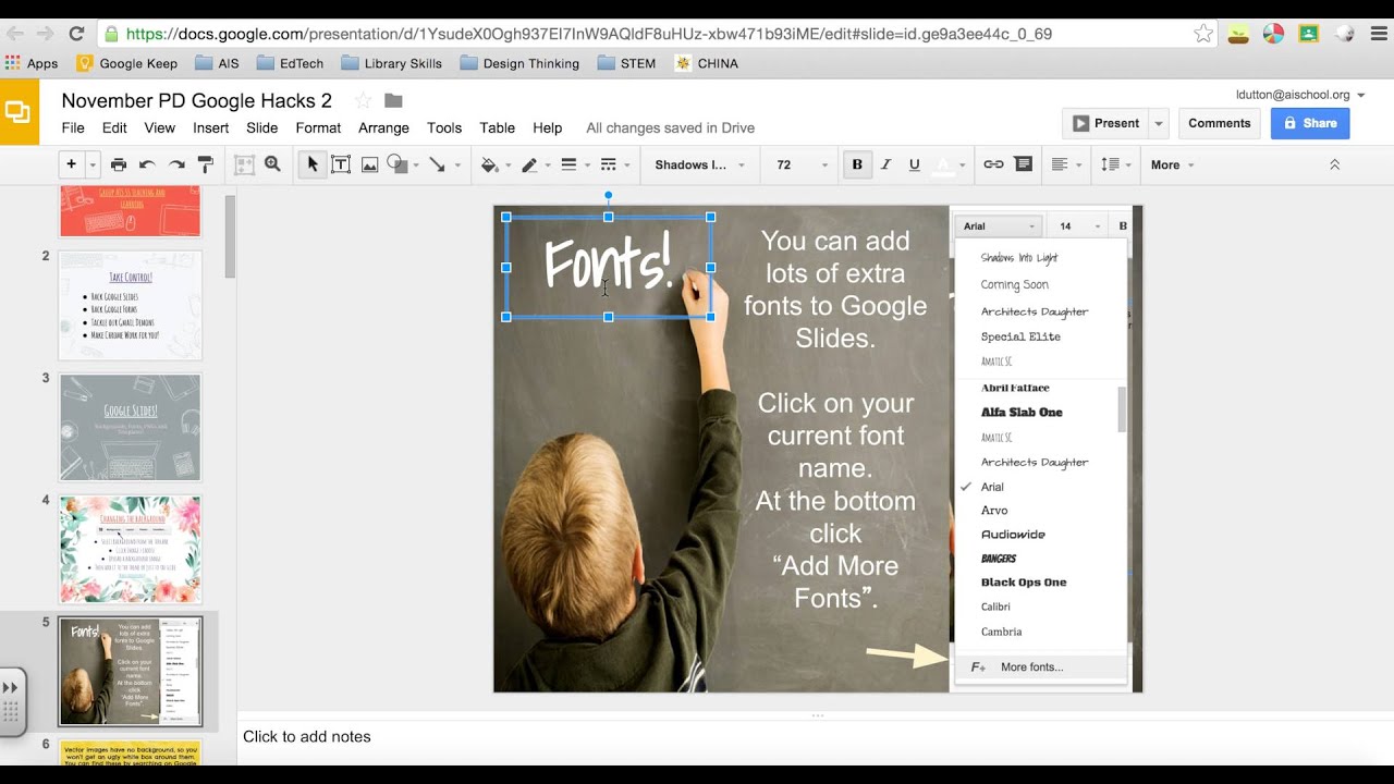 add fonts google docs