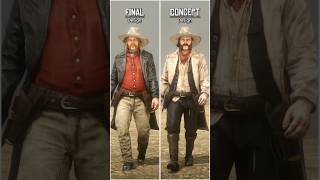 Concept VS Final Desing of Gang Member in RDR2 | Red Dead Redemption 2