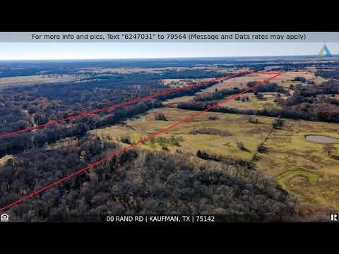 00 Rand Rd, Kaufman, TX home video tour