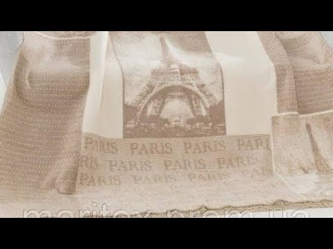 200х240см. Теплий, товстий, зимовий плед / покривало. Бавовна 60%. Ейфелева вежа. Туреччина Sarar, видео 1