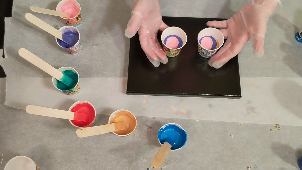 Testing DecoArt Pouring Medium for Acrylic Pour Painting - YouTube