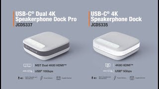 USB-C® 4K Speakerphone Docking Stations | JCDS335 | JCDS337 screenshot 2