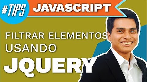 Filtrar elementos usando jQuery #devTips
