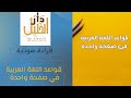 قواعد اللغة العربية في صفحة واحدة لرشيد ناجي الحسن بصوت إبراهيم بن علي قواعد اللغة العربية في صفحة واحدة لرشيد ناجي الحسن بصوت إبراهيم بن علي