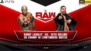 WWE 2K22 (PS5) - SETH ROLLINS vs BOBBY LASHLEY | RAW, DEC. 12, 2022 [4K 60FPS HDR]