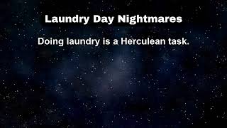 Factoids And Other Rants Laundry Day Nightmares