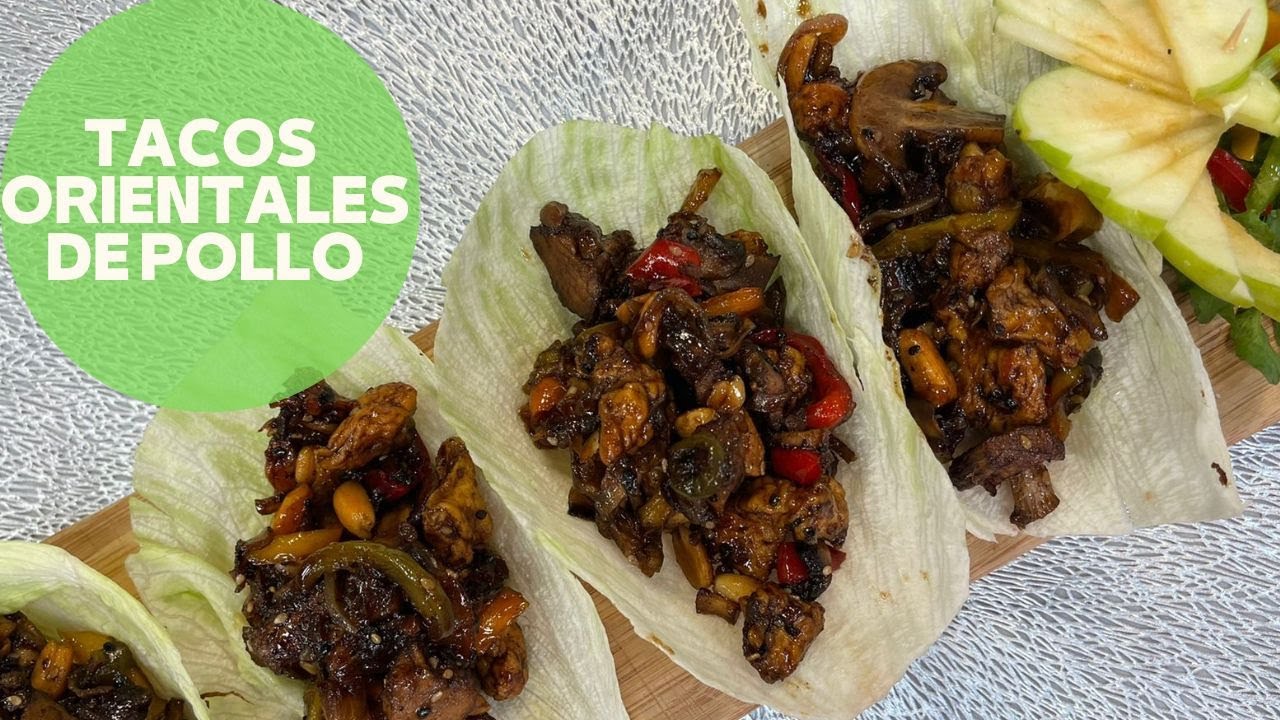 Tacos Orientales de pollo deliciosos y SIN tortilla YouTube