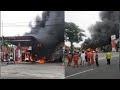 Detik-Detik SPBU Sawahan Padang Terbakar, Satu Mobil Ikut Terbakar