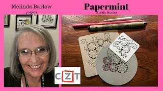 Tangle  Art Lesson #317 Papermint tangle lesson