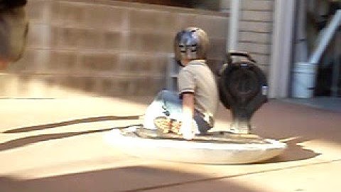 Homemade Hovercraft Test 1 Captain Drew