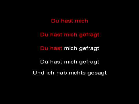 Rammstein - Du Hast (instrumental with lyrics)