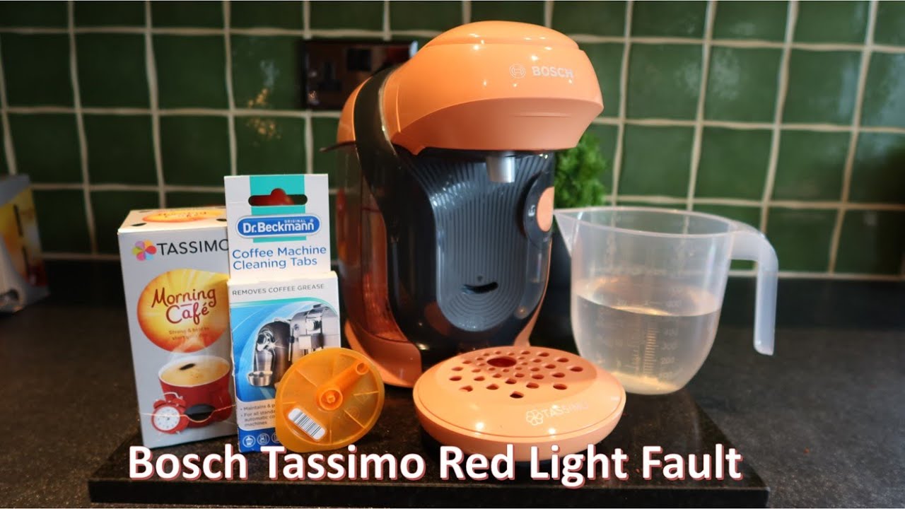 Overskæg faldt Tale Bosch Tassimo Red Light Fault - YouTube