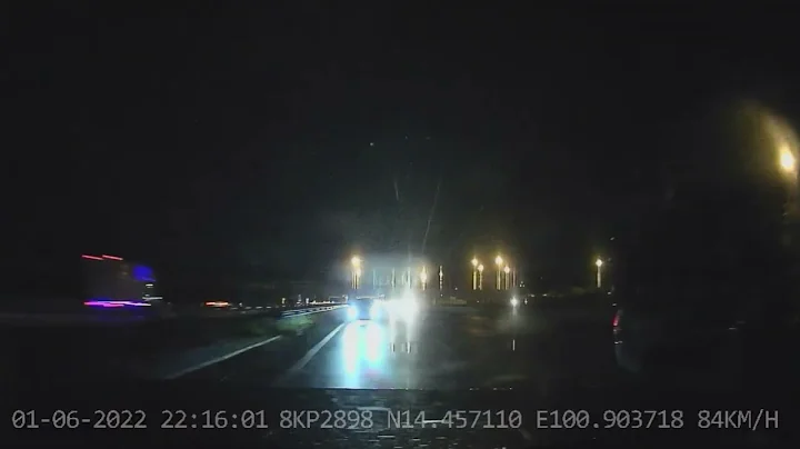 Truck Tire Explodes Causing it to Lose Control || ViralHog