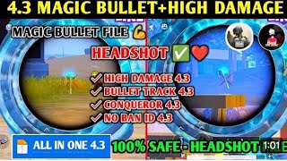 BGMI 4.3 MAGIC BULLET OBB | BGMI 4.3 AIMBOT OBB | BGMI 4.3 HIGH DAMAGE CONFIG | BGMI 4.3 GFX TOOL