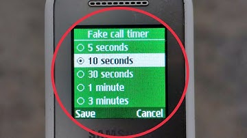 How To Set Fake call timer in Samsung Guru GT E1200Y