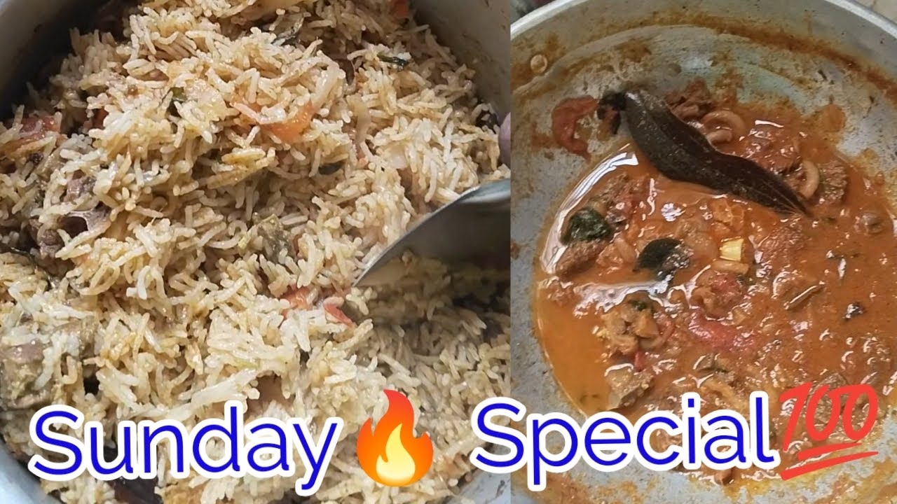 Sunday🔥 special💯 மட்டன் பிரியாணி குடல் கிரேவி🤤#cooking#